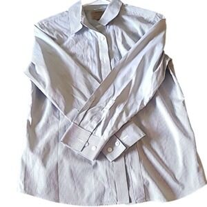 Gold‎ Label striped button down Blouse 10 petite